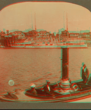 [View of the training ship, Boston.] 1867-1910?