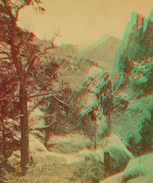 Glen Eyrie from Echo Rock. 1870?-1890?