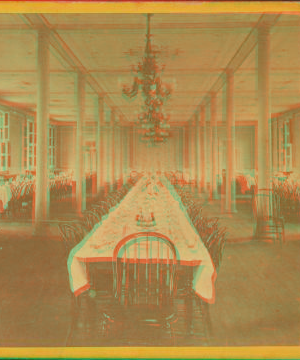 Mess hall in new building. 1868?-1890?