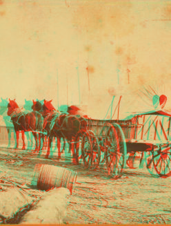 Army wagon going to commissary depot, City Point, for supplies. 1861-1865