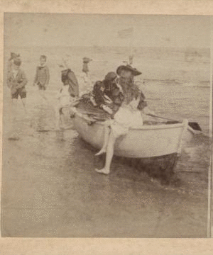 In the surf at Long Island. [1865?-1900?]