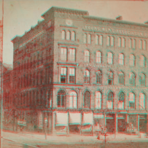 [Young Men's Association building, Buffalo, New York.] [1865?-1905?]