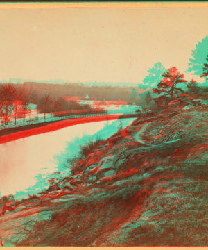 A view on the James River, looking up the river from Hollywood Cemetery, Richmond, Virginia. 1863?-1910?