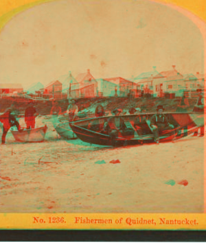 Fishermen of Quidnet, Nantucket. 1865?-1880?