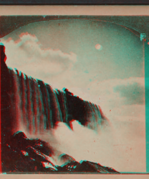 Niagara, Horseshoe Fall from below Goat Island. [1860?-1885?]