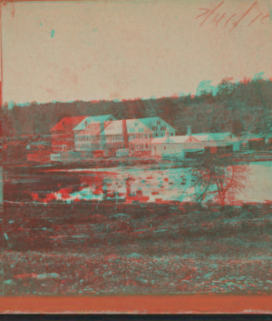 [View of an industrial or mill building in Center Brook.] 187- 1869?-1885?