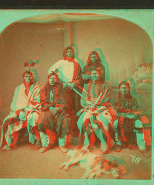 Group of Chippewa indians. 1862?-1875?