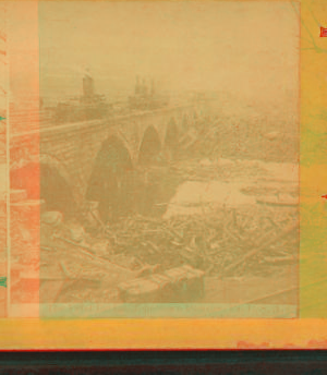 The fatal bridge, Johnstown disaster, Pa., U.S.A. 1880?-1895?