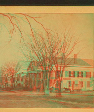 [View of a residential street.] 