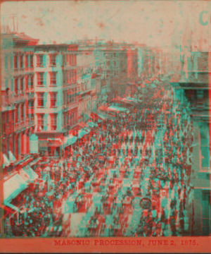 Masonic Procession, June 2, 1875. 1859-1899 June 2, 1875