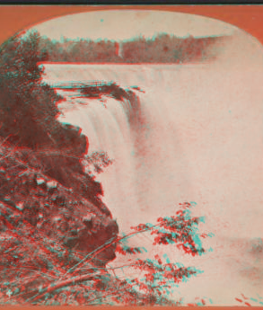 Niagara, Horseshoe Fall from Goat Island. On line of N. Y. C. & H. R. R. R.. 1865?-1880?