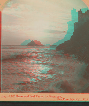 Cliff House and Seal Rocks by moonlight, San Francisco, Cal. 1897 1870?-1925?