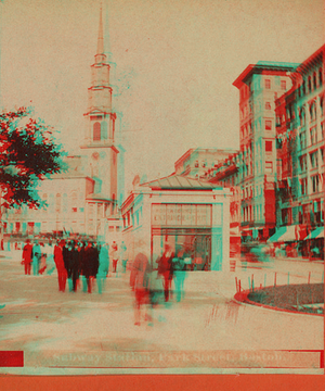 Subway station, Park St., Boston