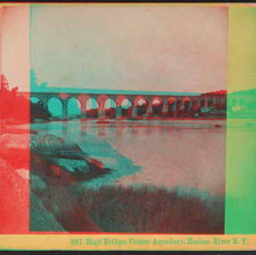 High Bridge, Croton Aqueduct, Hudson River, N.Y. 1858?-1905? [ca. 1863]