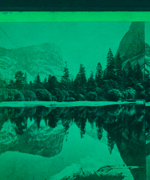 Mirror Lake, Mts. and Reflections, Yosemite Valley, California. 1870?-1885?