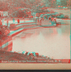 Boat landing at the Terrace, Central Park, N.Y. [1865?-1905?]