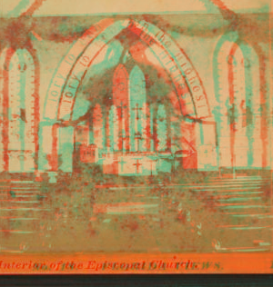 Interior of the Episcopal church. 1870?-1900?