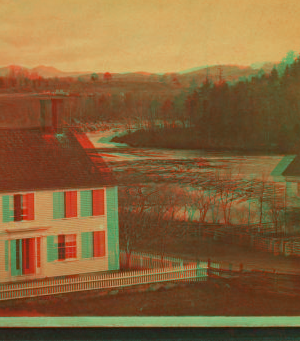 [View of a home near the river.] 1868?-1885?