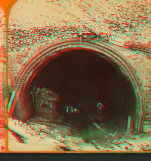 Entrance to tunnel, west end. 1865?-1885