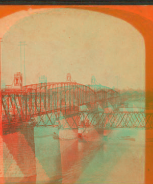 Bridge across Missouri River. 1870?-1900? ca. 1880