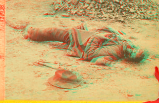 A Rebel soldier, killed in the trenches before Petersburgh. 1861-1865