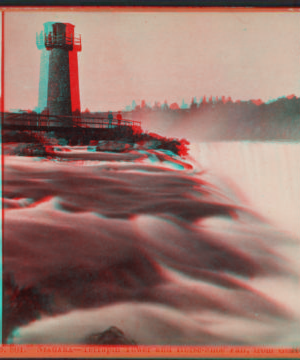 Niagara - Terrapin Tower and Horse-Shoe Fall, from Goat Island. [1863?-1880?]