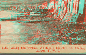 Along the Strand, Wholesale District, St. Pierre, Martinique, F. W. I. 1903