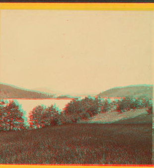 View looking up the Bay from opposite Steamboat Landing, Alton Bay, N.H. 1865?-1870?