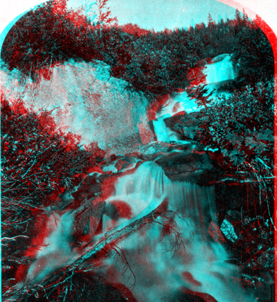 Stereo studies among the Great Tetons of Snake River. Right Fork of Teton River. Teton County, Wyoming. 1872