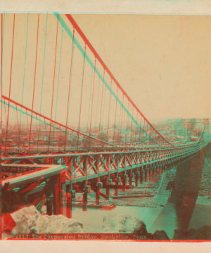 The Suspension Bridge, Nashville, Tenn. 1870?-1897? [ca. 1890]