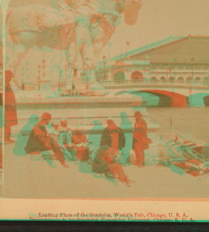 Landing place of the gondolas, World's Fair, Chicago, U.S.A. 1893