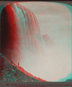 Majestic Niagara, rolling in senseless roar. American Falls from below. 1895-1903