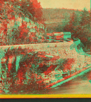 The Delaware and Hudson Canal at the Narrows on the Lackawaxen. 1860?-1900?