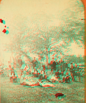 [View of a group camping.] 1870?-1915?