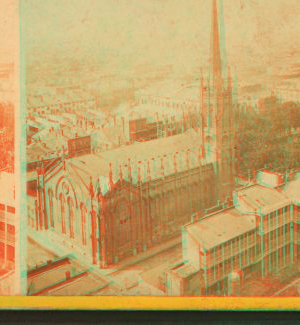 Bird's-eye view from St. Patrick's church towards Carrollton. 1868?-1901?