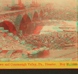 Stone Bridge and washout, Johnstown, Pa. 1889