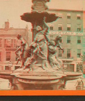 The Tyler Davidson fountain (group on north side). 1865?-1895?