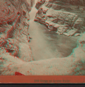 Gorge at Lower Falls. [ca. 1870] [1858?-1885?]