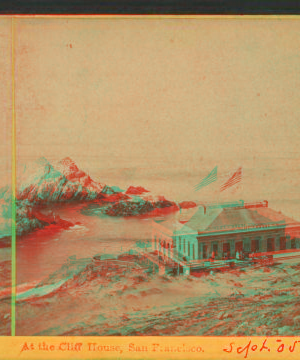 At the Cliff House, San Francisco. 1866?-1876? 1866-1873