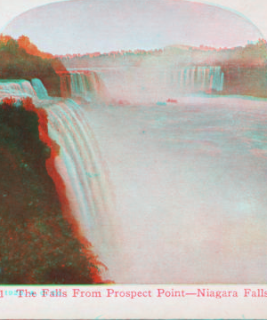 The falls from Prospect Point, Niagara Falls. 1860?-1905