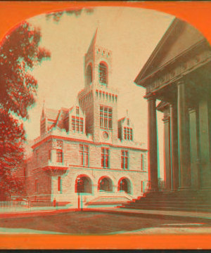 Hampden County Court House--First Church on the right. 1865?-1885?