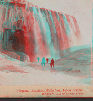 Niagara. American Falls from below, winter. 1860?-1905