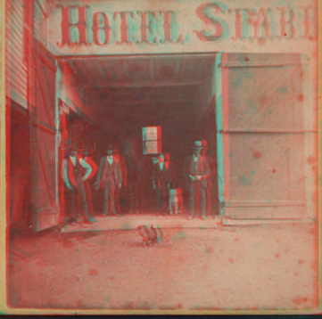 [Dayville hotel stable.] 1865?-1895?