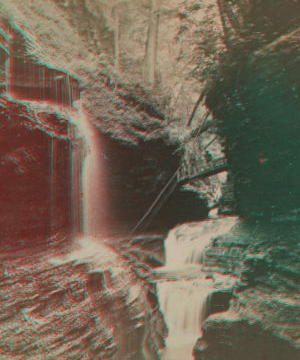 Rainbow falls and triple cascades, [Glen] Of the Pools. [1865?-1890?]