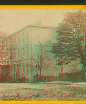 Mansion occupied by Jeff. Davis, during the rebellion, cor. Clay and Twelfth St. Richmond, Va. 1861-1865