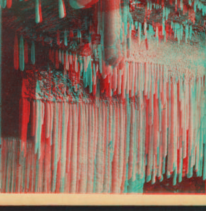 [Drapery of ice, Kauterskill Falls.] [1860?-1870?]