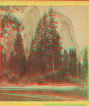 Cathedral Rocks, 2670 feet high. 1870?-1885?