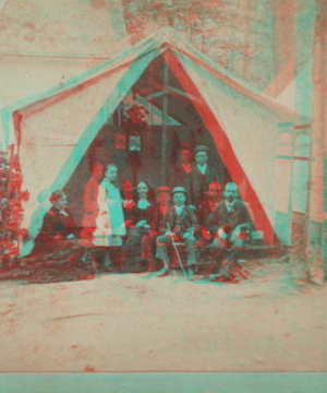 Hepworths tent, Trenton Camp Ground. [1858?-1885?]