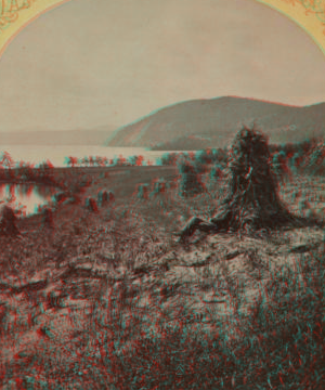 Rogers Rock from Baldwin, Lake George. [1870?-1885?]