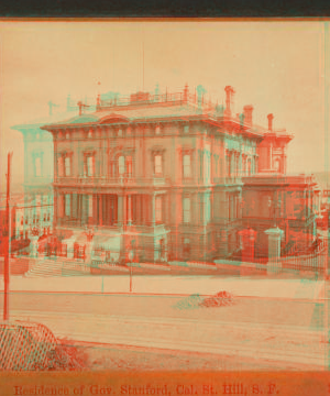 Residence of Gov. Sanford, Cal. St. Hill, S.F. 1860?-1900? [ca. 1877]